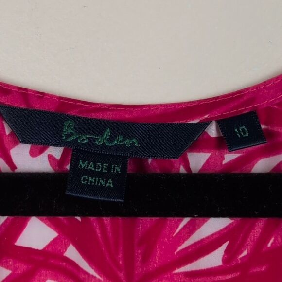 Boden Pink Floral Embellished Sleeveless Blouse Top Size 10 - Picture 2 of 9